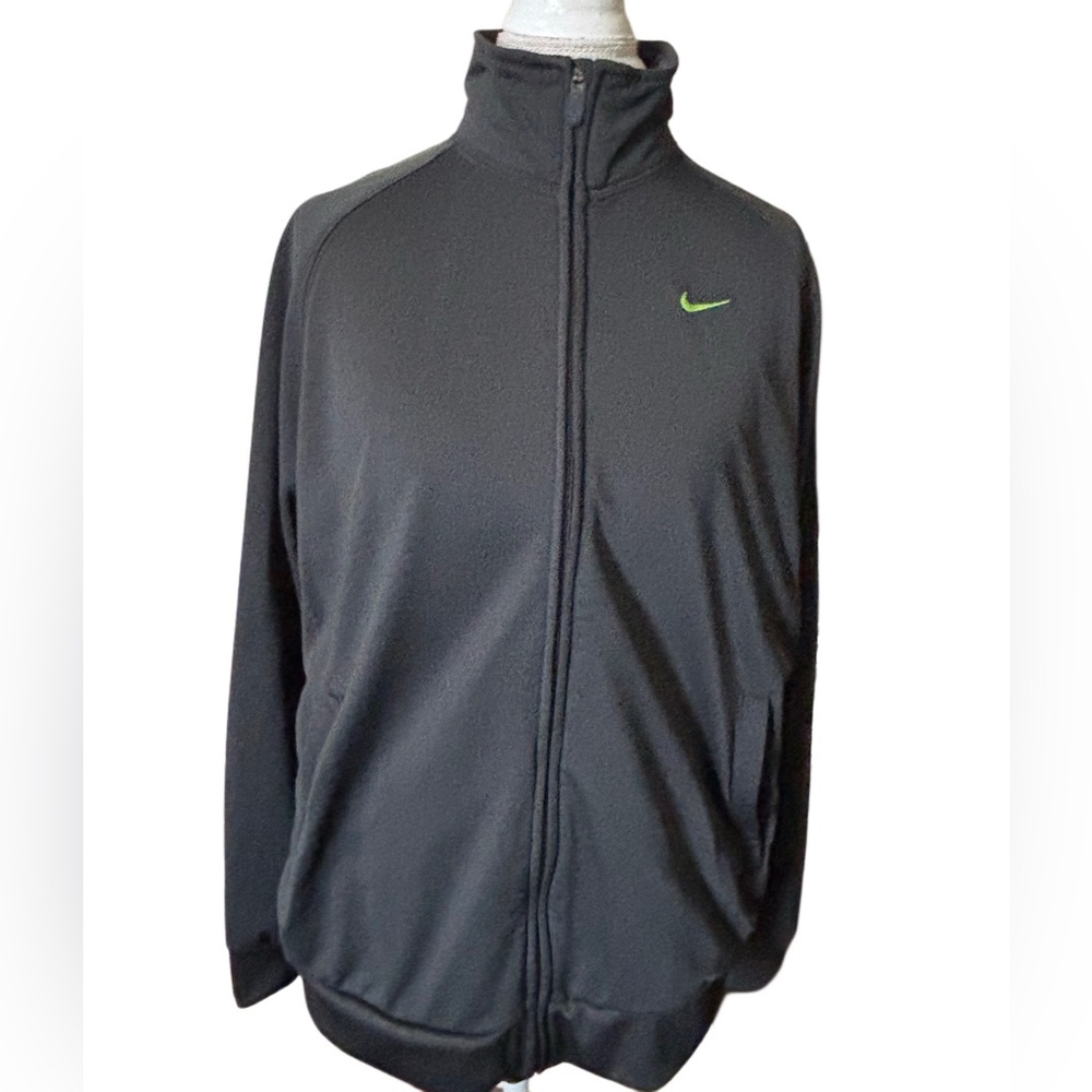 Nike Women’s Charcoal Volt Green Jacket Size XL
